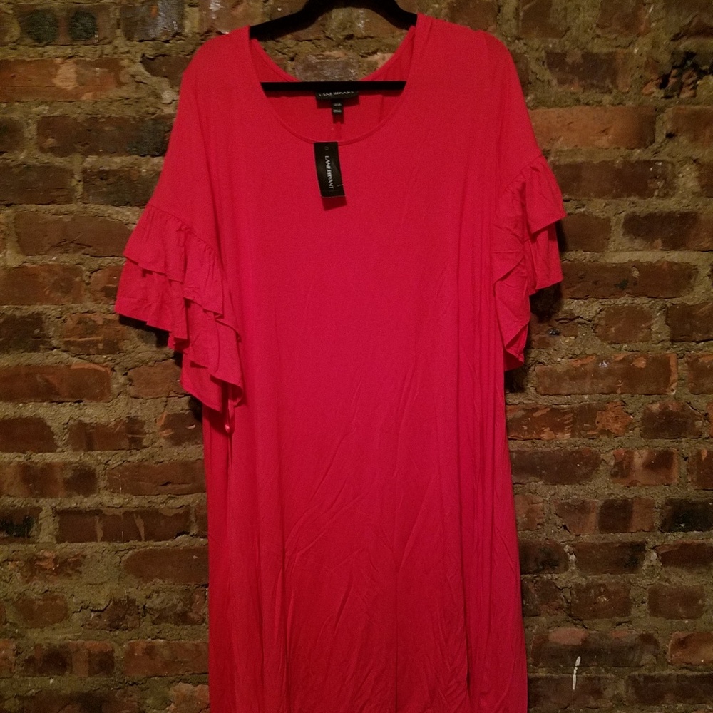 NWT Lane Bryant flutter sleeve dress - 22/24 - Picture 2 of 4